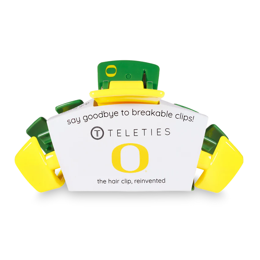 Large Teleties Claw Clip - University of Oregon