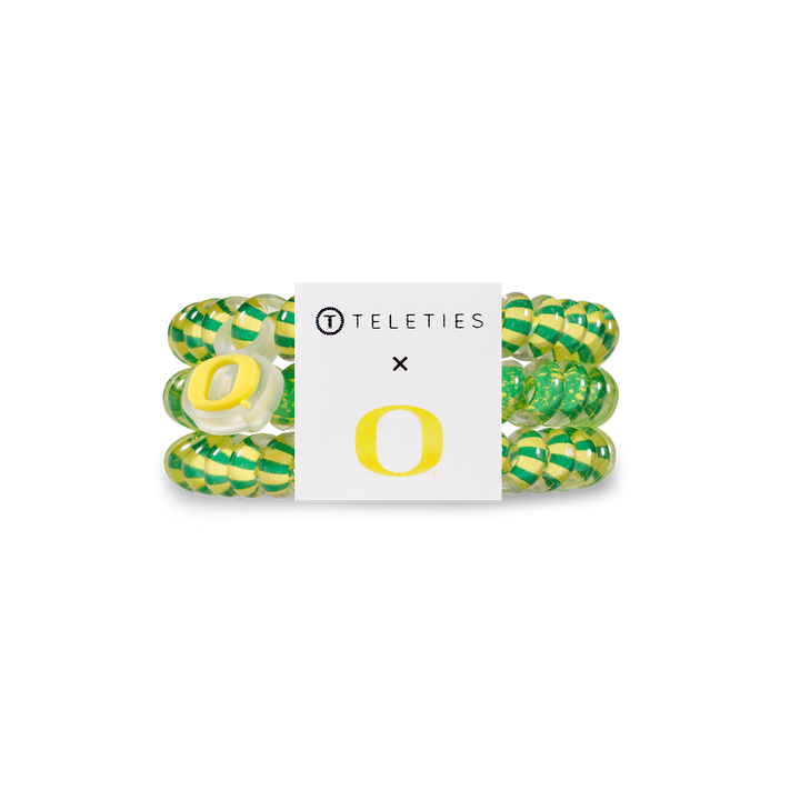 Teleties Hair Tie - Small Band Pack of 3 - University of Oregon