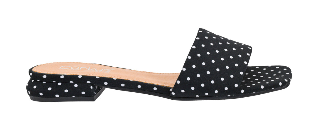 SHOE PARTY! Our Lil Secret Black White Polka Dots by Corkys (Ships in 2-3 Weeks)