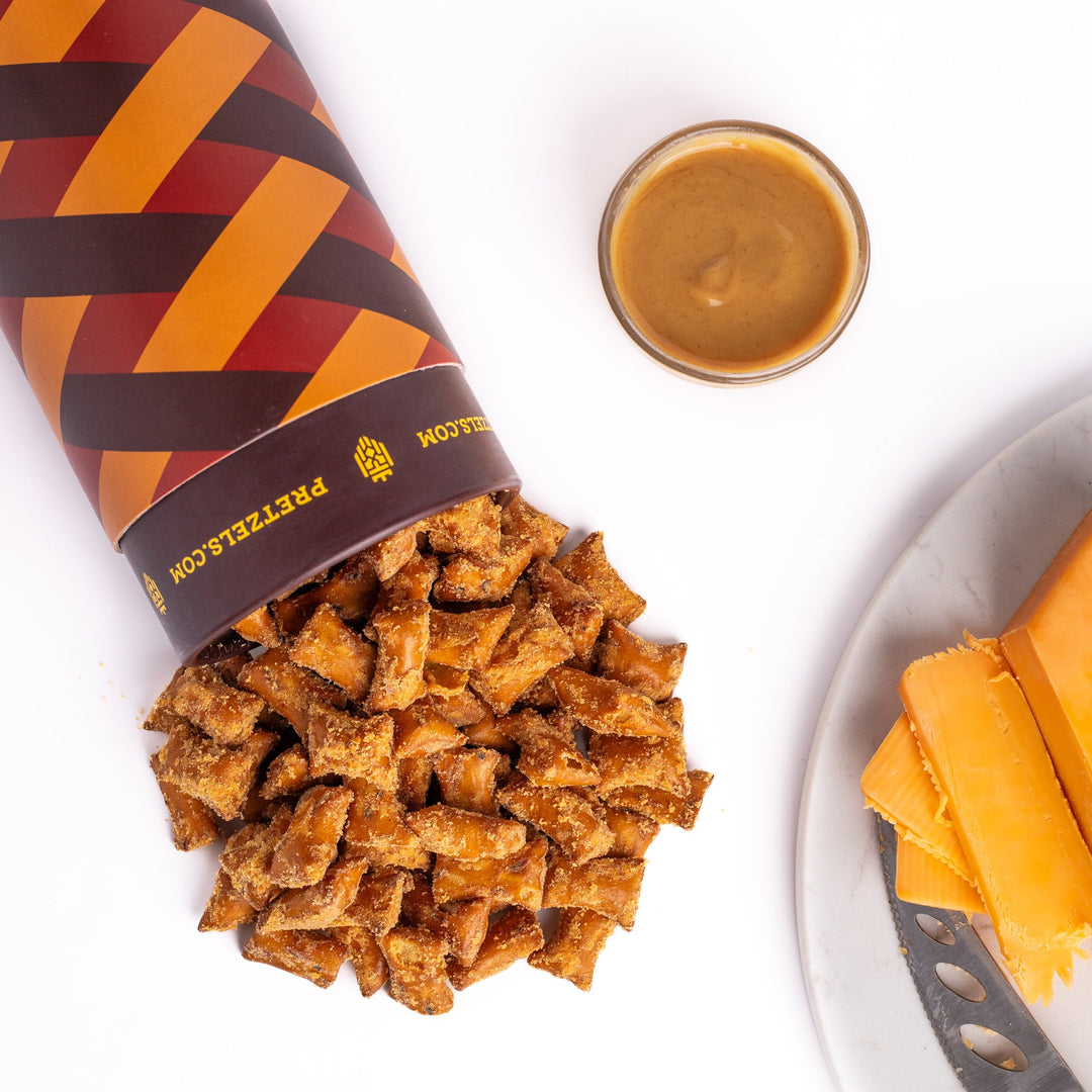 Wisconsin Cheddar Peanut Butter Pretzel Bites - Treats Live