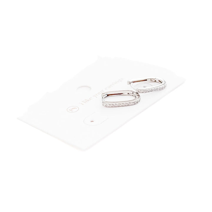 Petra U Hoop Diamond Earrings - WATERPROOF-Earrings-Pretty Simple