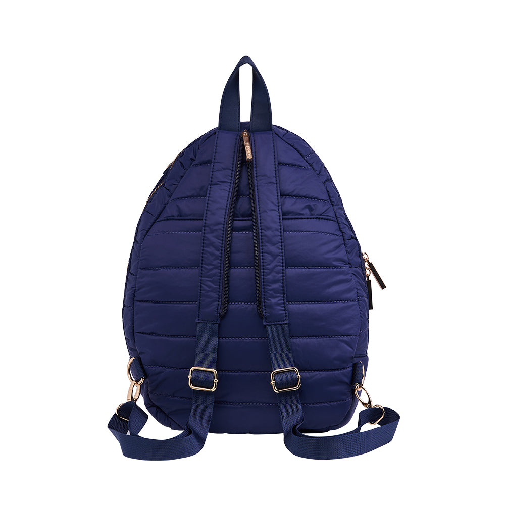 JUNE MARKET: Pickleball HydroSling Bag with Removable Racquet Cover- Navy Matte with Stripe by Wanderfull (Ships in 2-3 Weeks)