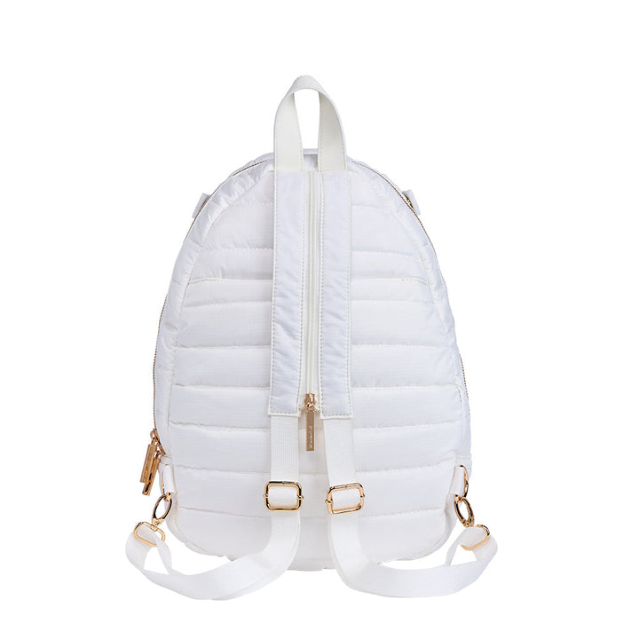 JUNE MARKET: Pickleball HydroSling Bag with Removable Racquet Cover- White Ripstop with Stripe by Wanderfull (Ships in 2-3 Weeks)