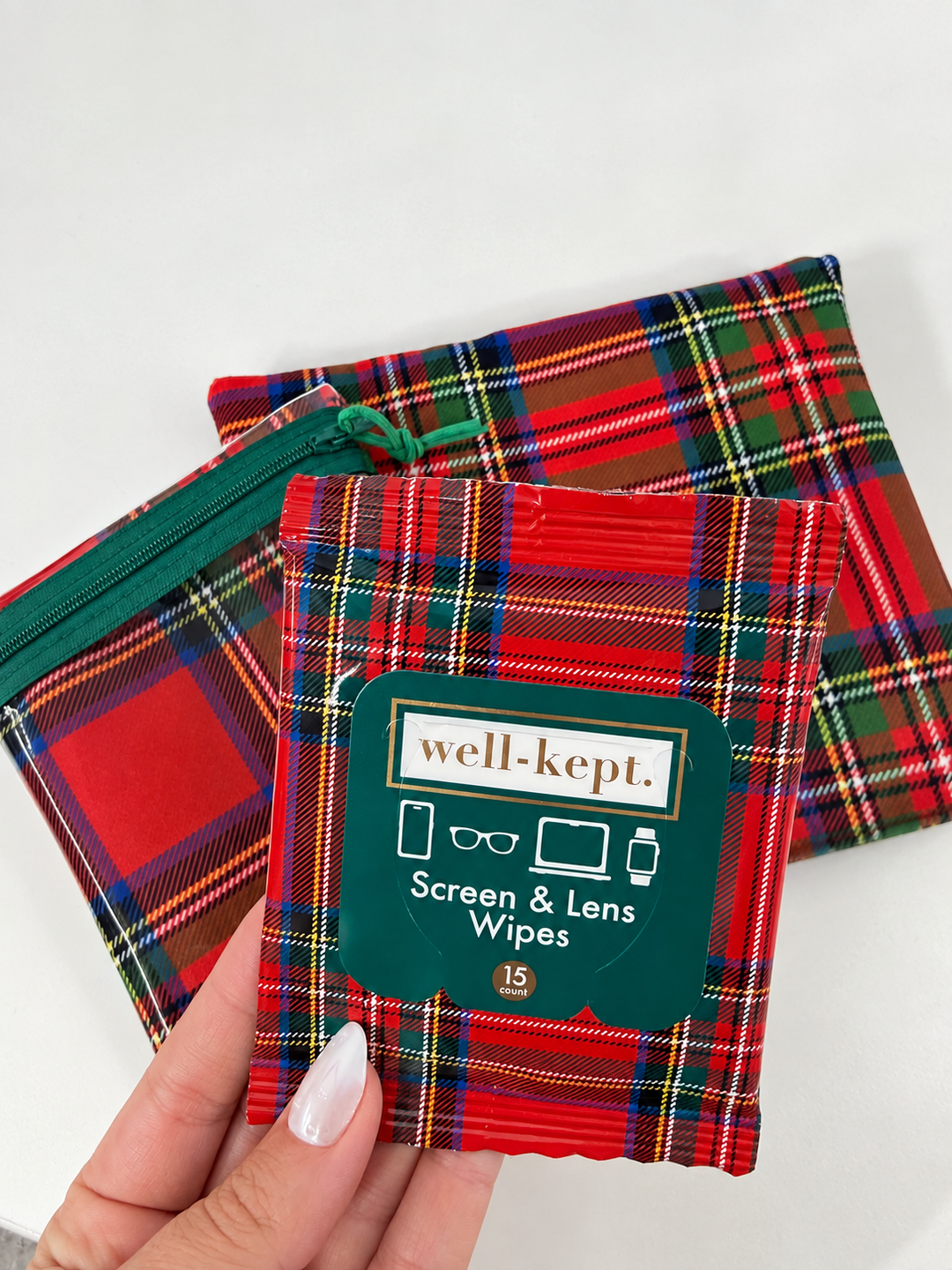 Screen Cleansing Tech Wipes - Royal Stewart Plaid