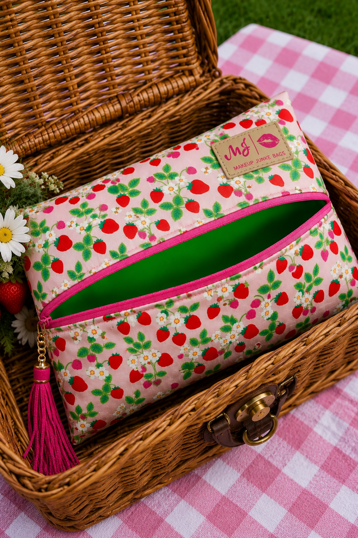MJ VAULT RELEASE: Strawberry Buzz - PrepO Custom Strawberry Print by Makeup Junkie (Ships in 8-10 Weeks)