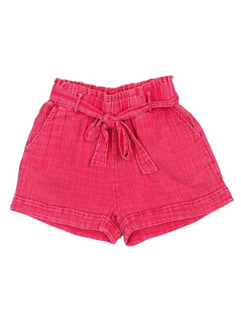 Hot Pink Gauze Shorts by Simply Southern