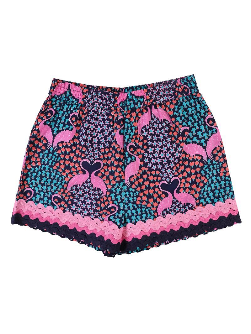 Tropical Ricrac Shorts by Simply Southern