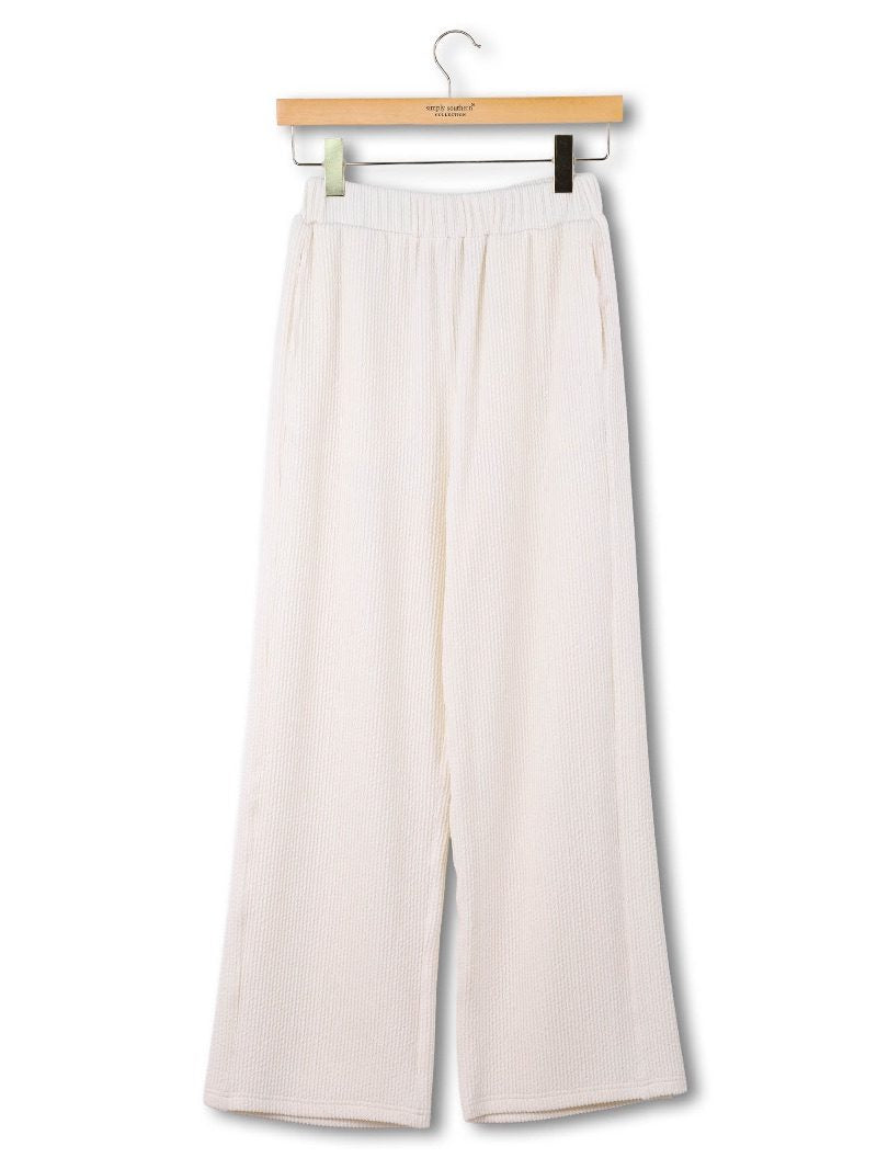 Corded Wide Leg Pants - Pearl by Simply Southern