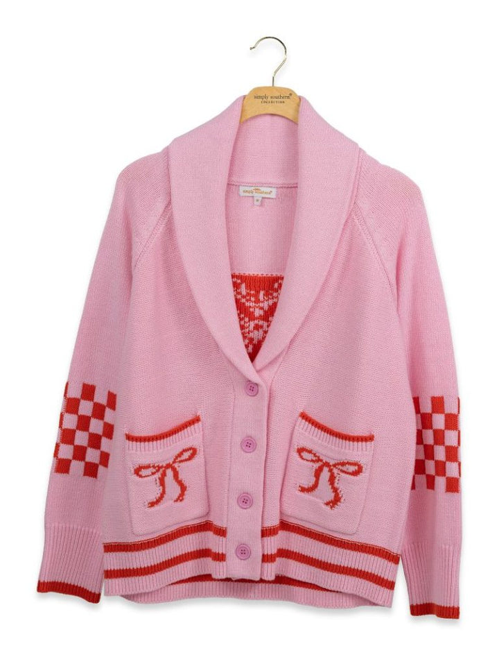 JUNE MARKET: Cozy Cardigan - Pink by Simply Southern (Ships Late July)