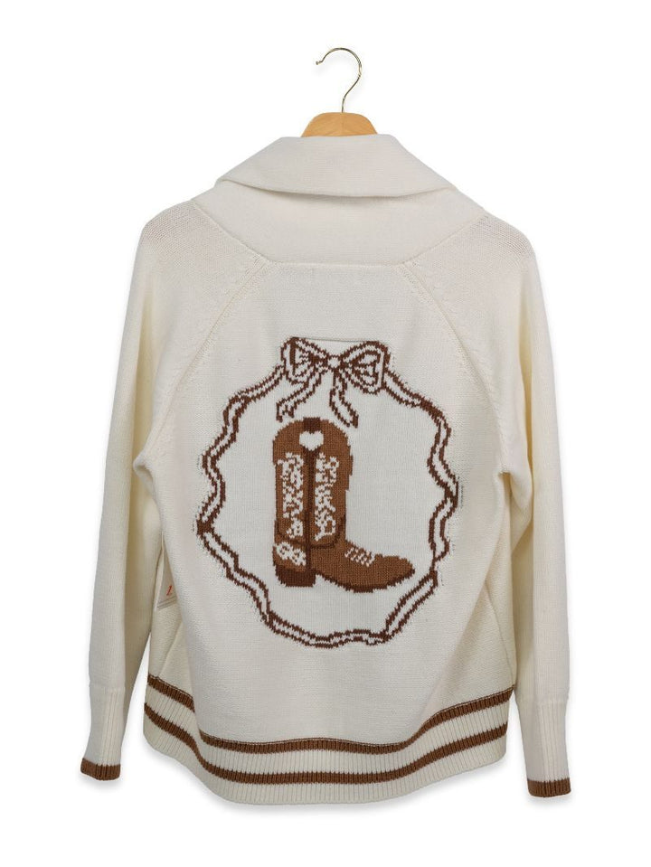 JUNE MARKET: Cozy Cardigan - White by Simply Southern (Ships Late July)