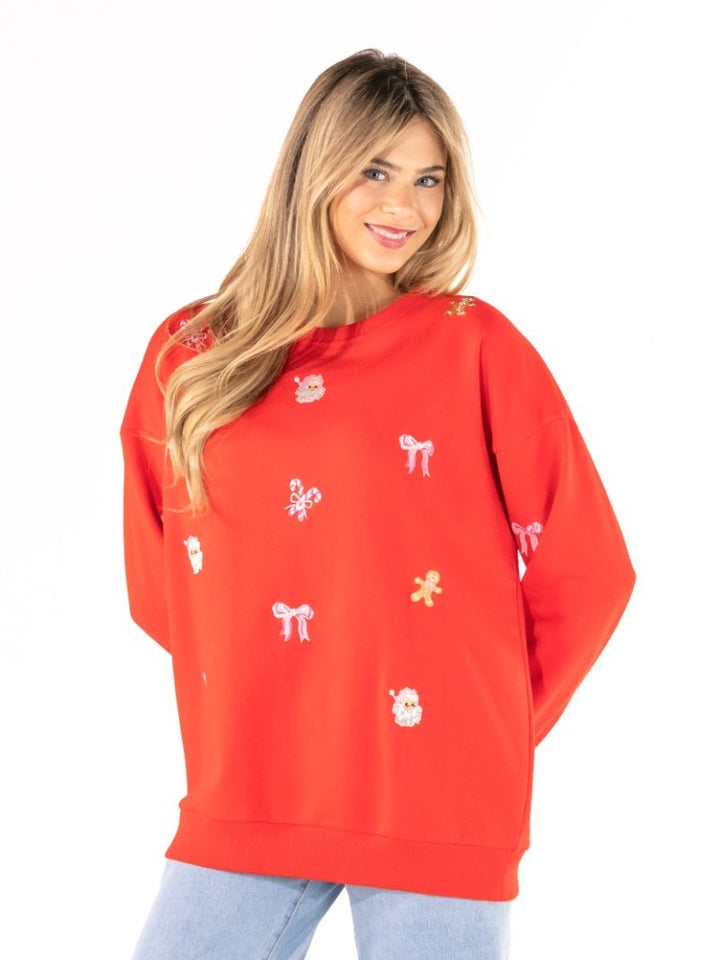 JUNE-MARKET: Holiday Embroidered Crew - Icons by Simply Southern (Ships Late July)