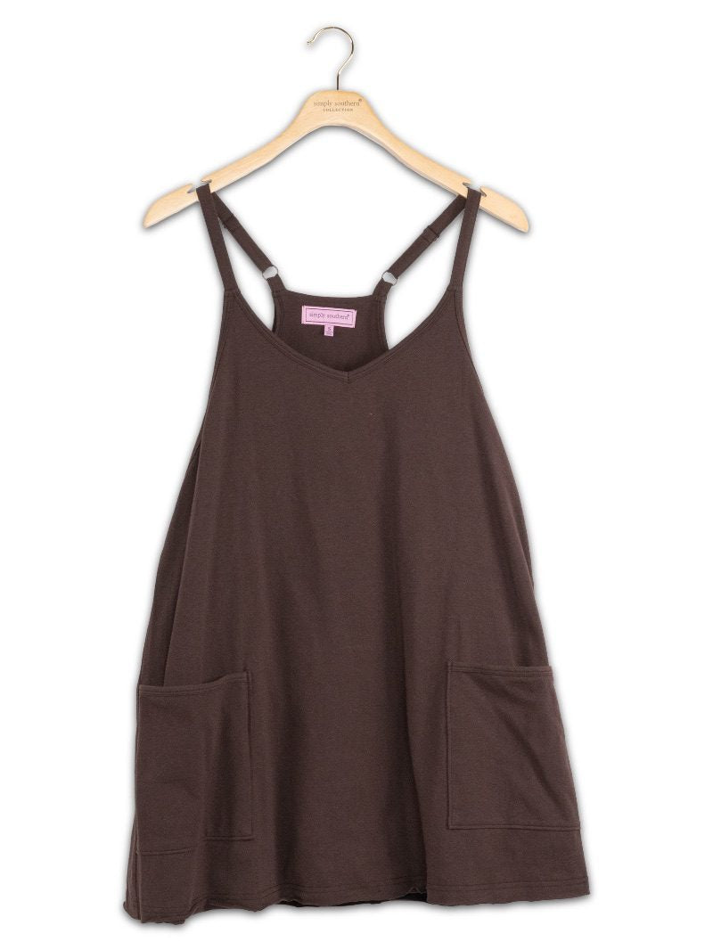 JUNE MARKET: Lounge Tara Dress - Coffee by Simply Southern (Ships in July)
