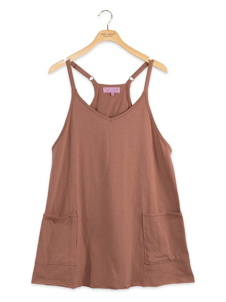 JUNE MARKET: Lounge Tara Dress - Mocha by Simply Southern (Ships in July)