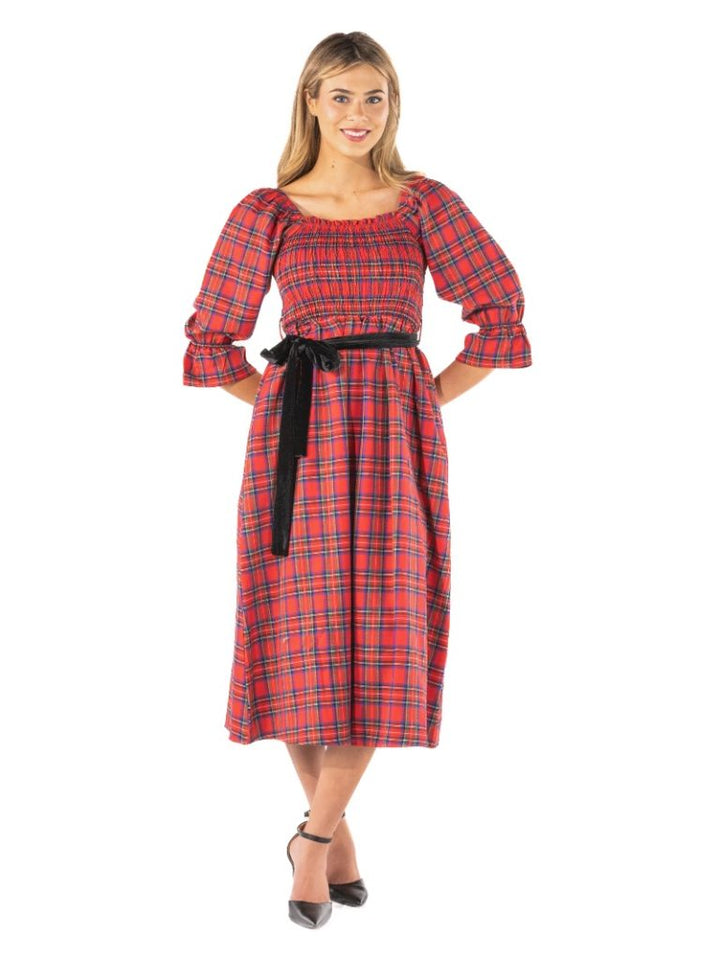 JUNE-MARKET: Holiday Smocked Dress by Simply Southern (Ships Late July)