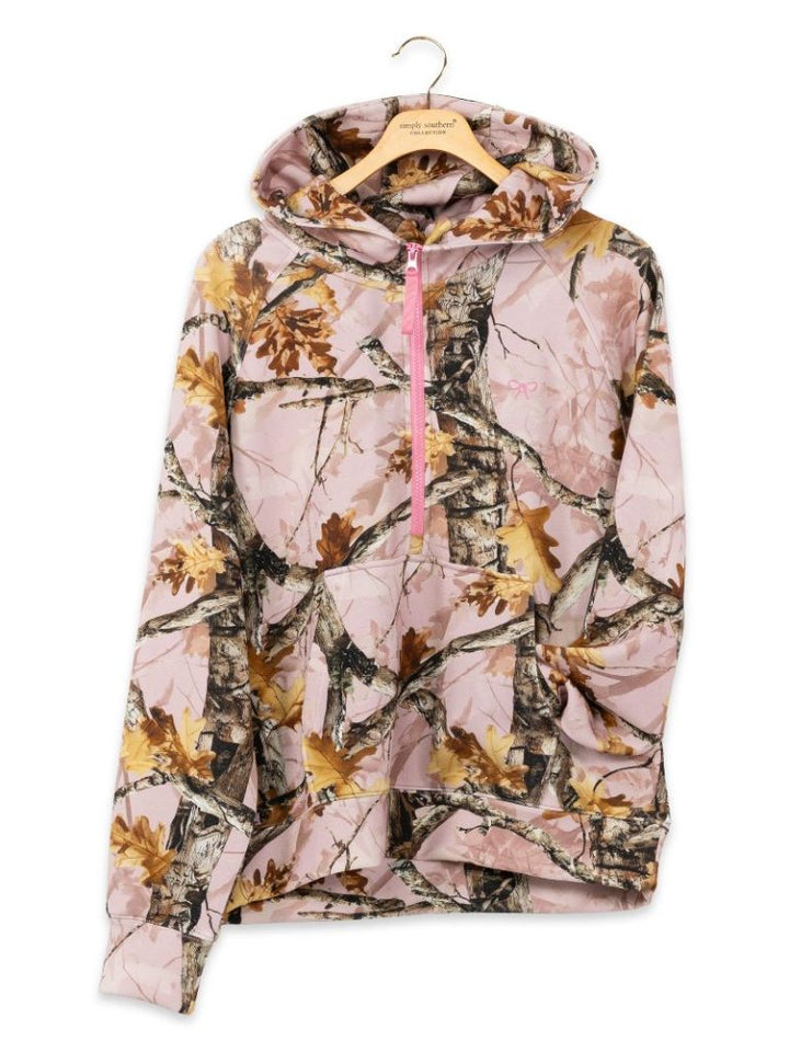 JUNE MARKET: Alara Hoodie - Pink Camo by Simply Southern (Ships Late June)