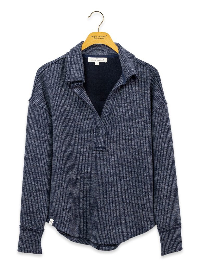 Knit V-Neck Top - Dusk by Simply Southern