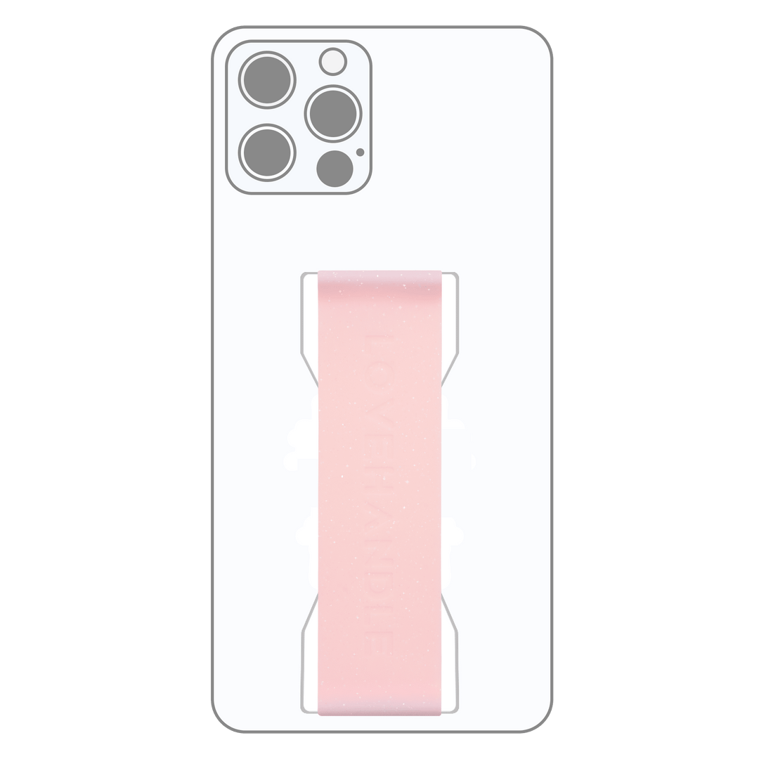 PRO Swappable Strap by LoveHandle - Rose Quartz Shimmer