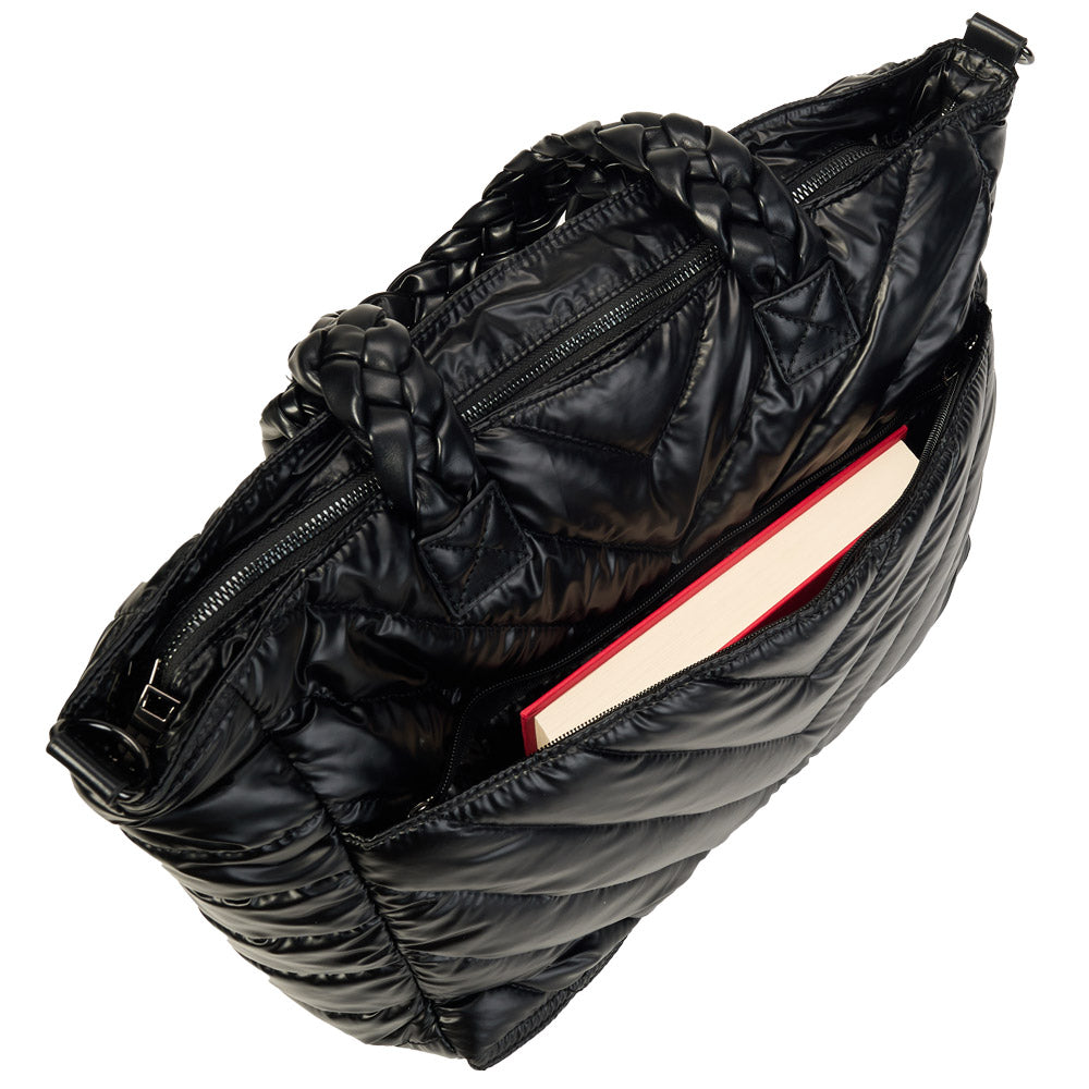 JUNE MARKET: Black Quilted HydroTote® by Wanderfull (Ships in 2-3 Weeks)