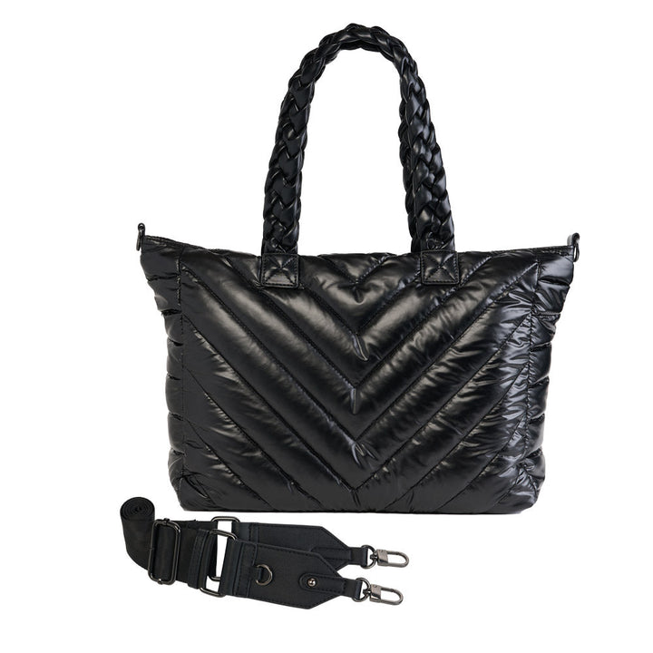 JUNE MARKET: Black Quilted HydroTote® by Wanderfull (Ships in 2-3 Weeks)
