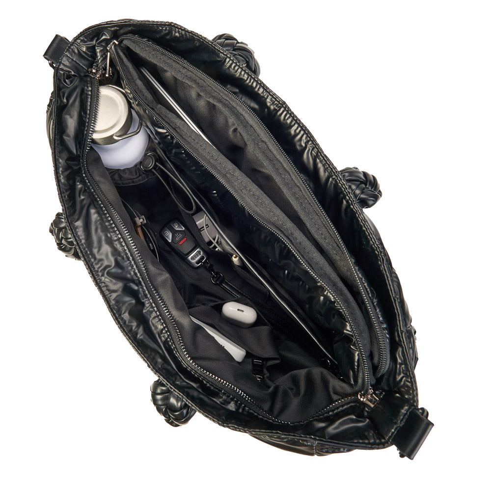 JUNE MARKET: Black Quilted HydroTote® by Wanderfull (Ships in 2-3 Weeks)