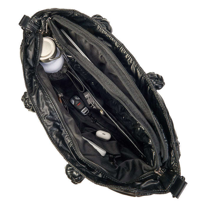 JUNE MARKET: Black Quilted HydroTote® by Wanderfull (Ships in 2-3 Weeks)