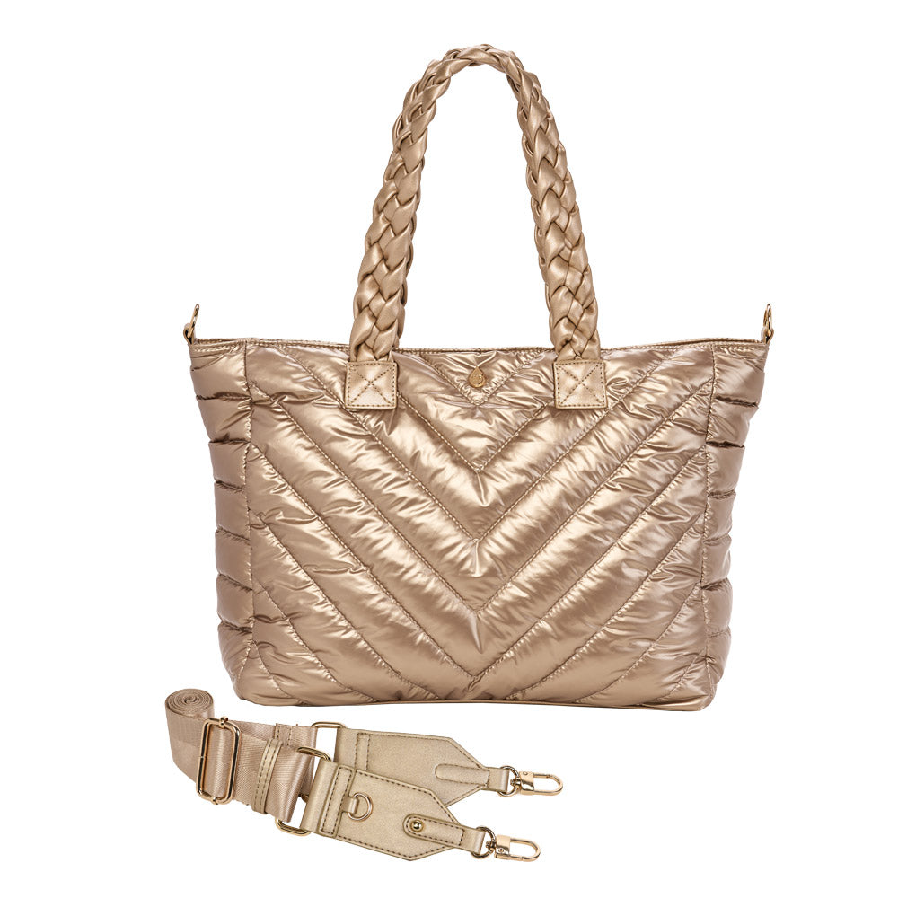 JUNE MARKET: Gold Quilted HydroTote® by Wanderfull (Ships in 2-3 Weeks)