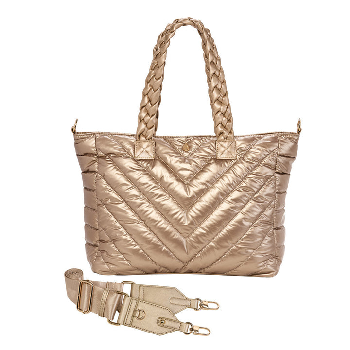 JUNE MARKET: Gold Quilted HydroTote® by Wanderfull (Ships in 2-3 Weeks)