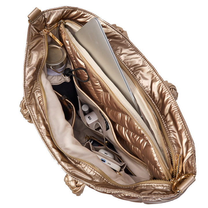 JUNE MARKET: Gold Quilted HydroTote® by Wanderfull (Ships in 2-3 Weeks)