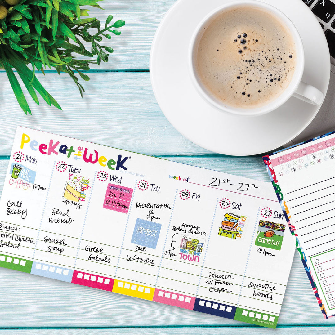 MINI Peek at the Week® Planner Pad | All Bright & Cheery by Denise Albright