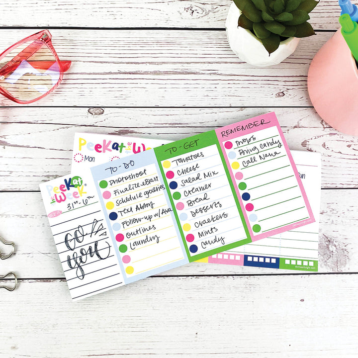 MINI Peek at the Week® Planner Pad | All Bright & Cheery by Denise Albright