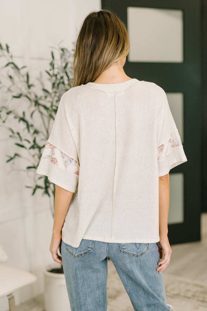 Painting the Roses Color Block Relaxed Top - 3/17