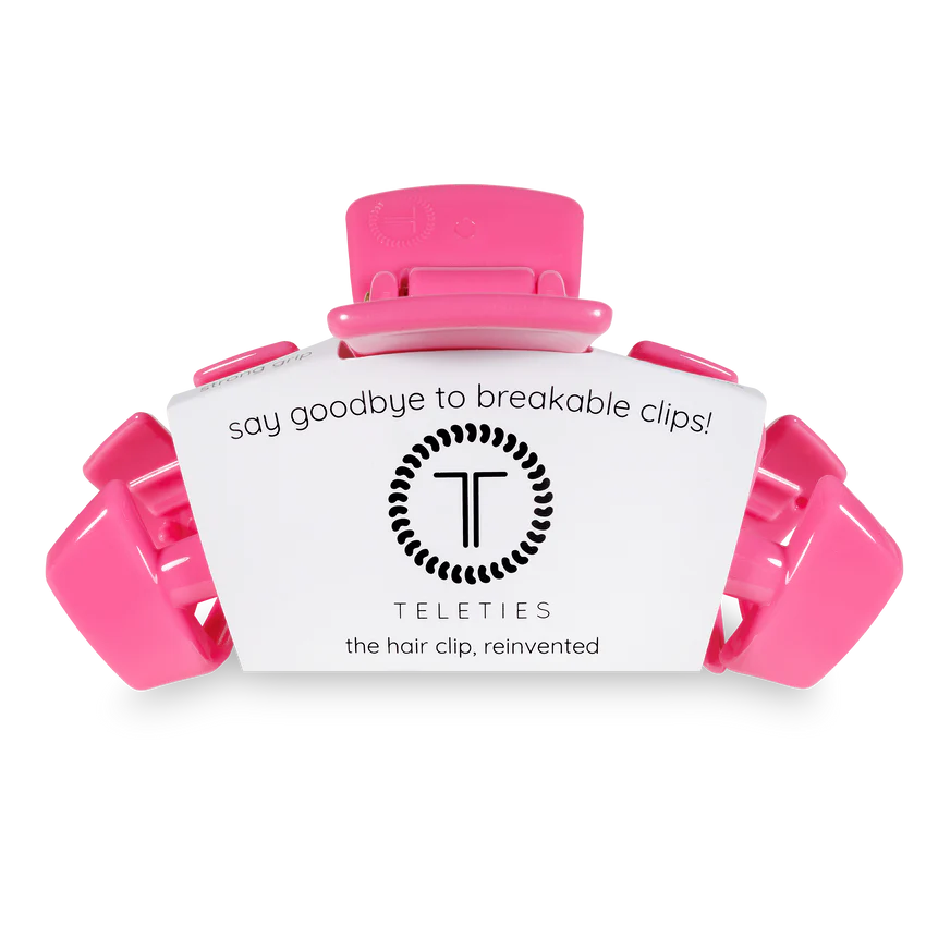 Large Teleties Claw Clip - Paradise Pink