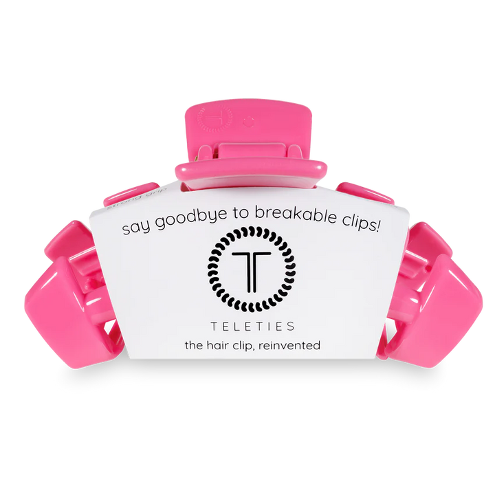 Large Teleties Claw Clip - Paradise Pink