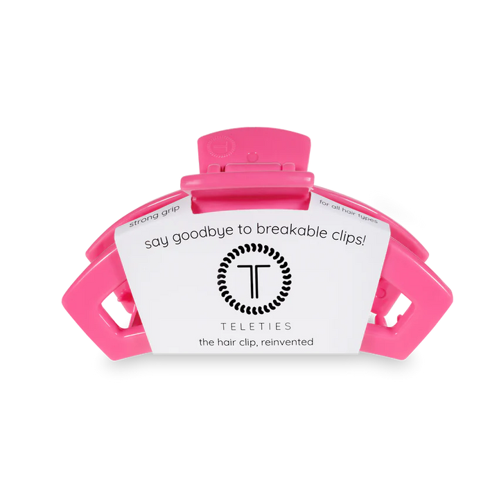 Medium Teleties Open Claw Clip - Paradise Pink
