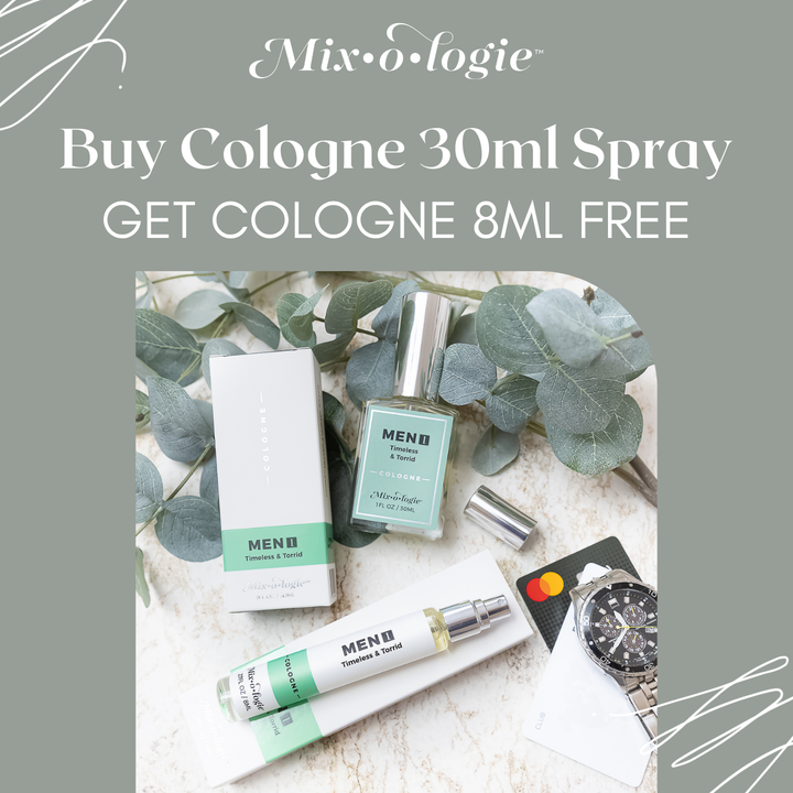 Men’s Cologne Spray 30 mL with Free 8mL Cologne Spray by Mixologie (SEPT ARRAY: Ships in 2-3 Weeks)