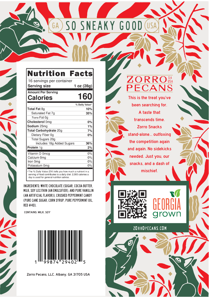 White Chocolate Peppermint Bark by Zorro Pecans