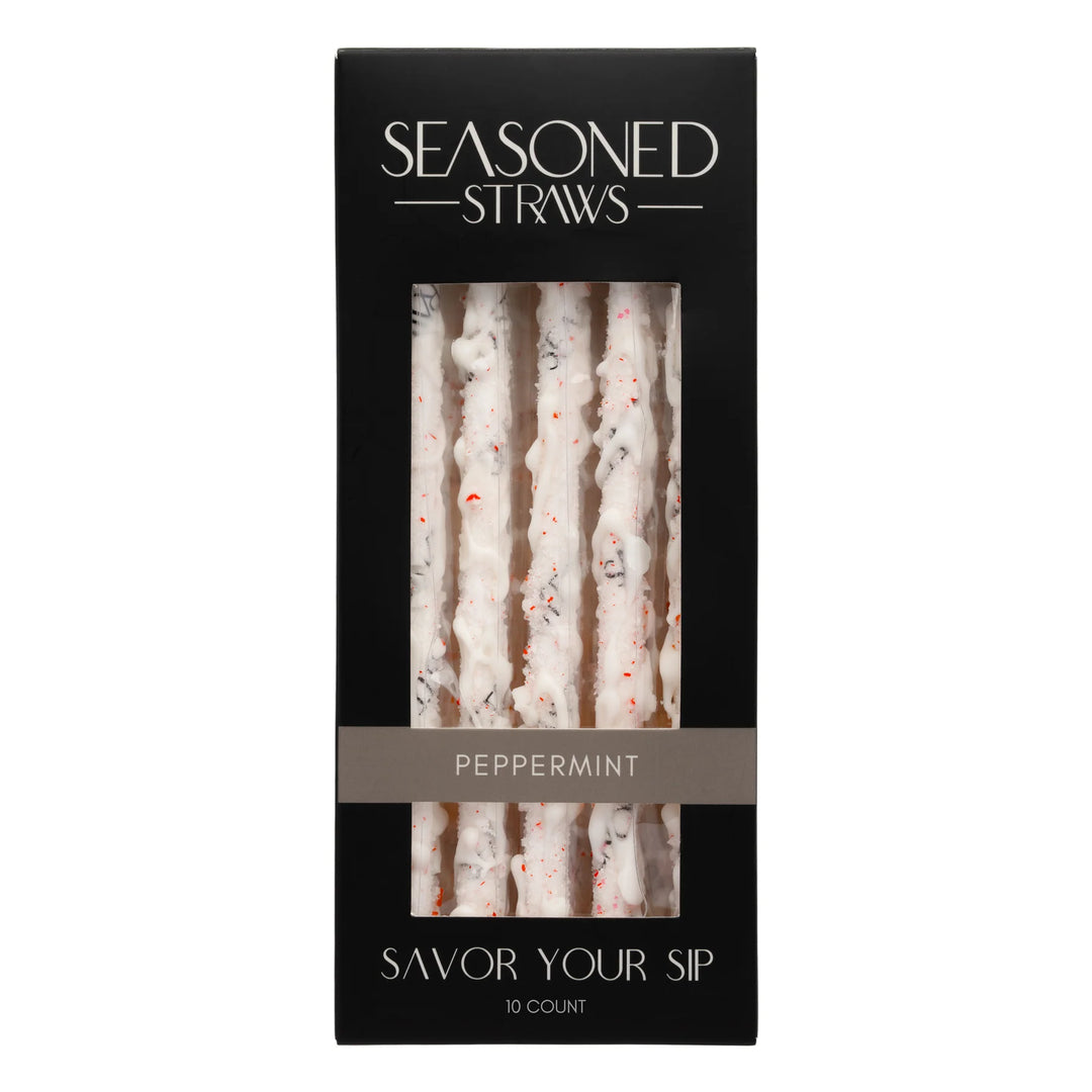 JUNE MARKET: Peppermint - 10ct by Seasoned Straws (Ships in 2-3 Weeks)