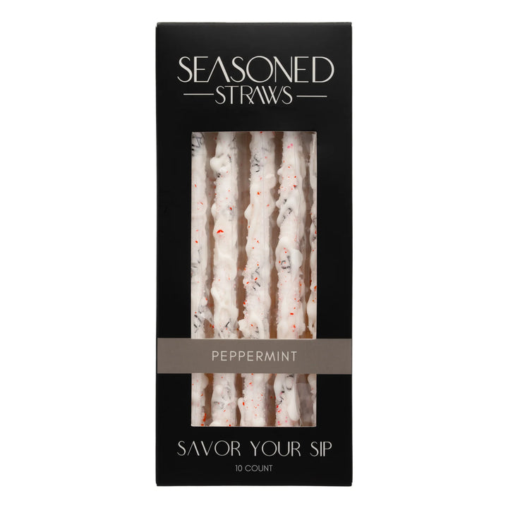 JUNE MARKET: Peppermint - 10ct by Seasoned Straws (Ships in 2-3 Weeks)