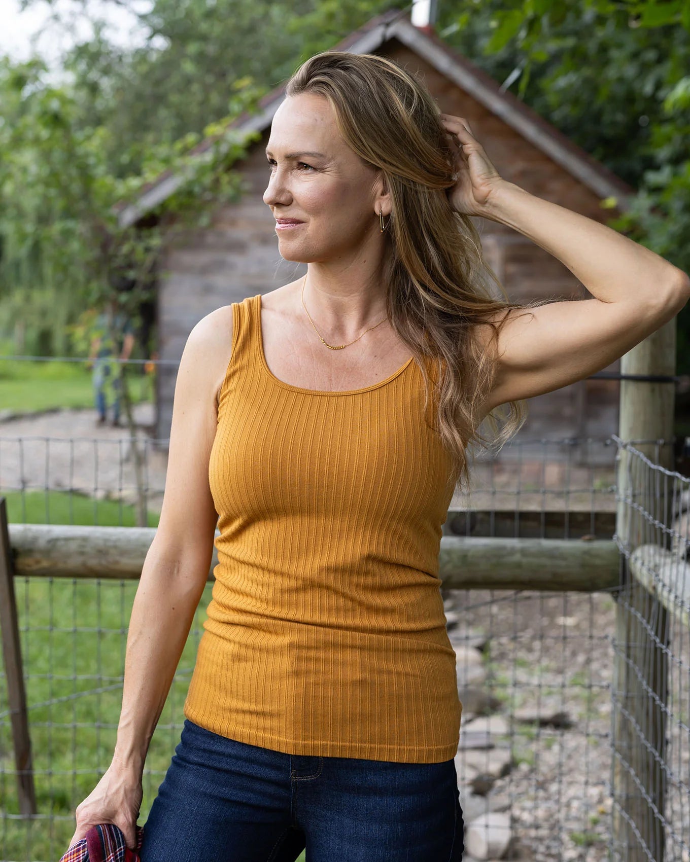 Deep Mustard Perfect Fit Seamless Ribbed Tank by Grace & Lace