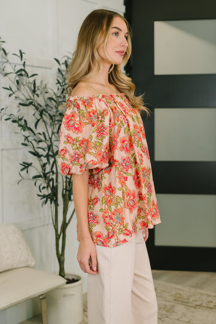 Petal Perfect Off the Shoulder Blouse - 4/20
