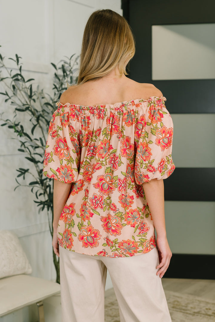 Petal Perfect Off the Shoulder Blouse - 4/20