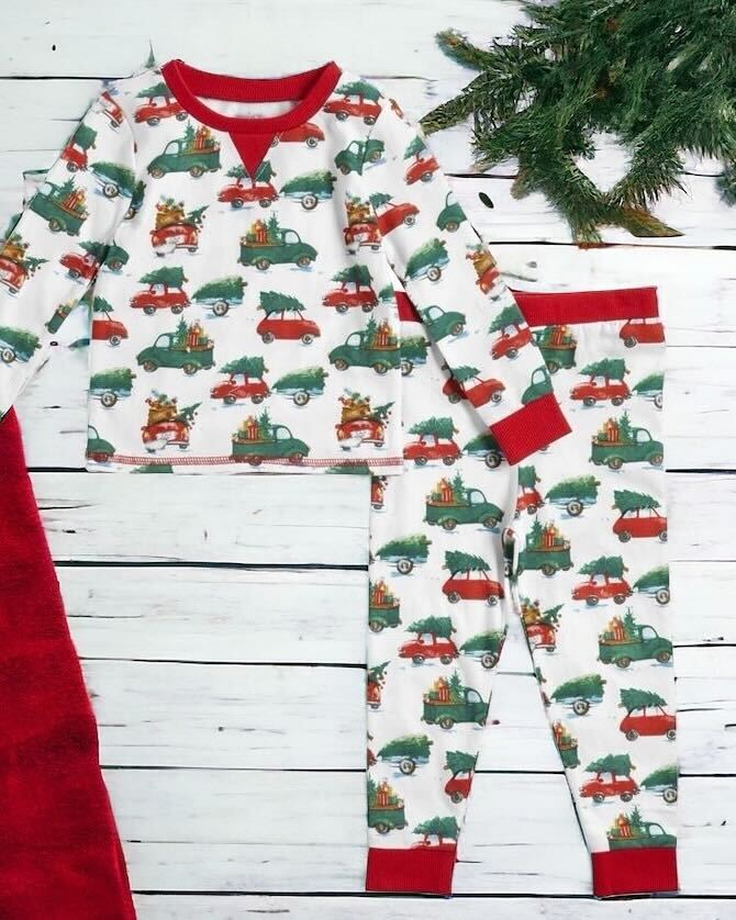 Christmas Tree Children's 2-Piece Pajama Set by Mud Pie