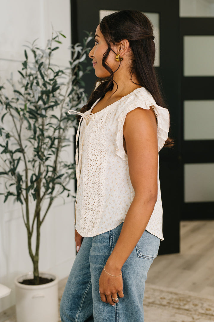 Picnic Petal Lace Detail Top - 4/13