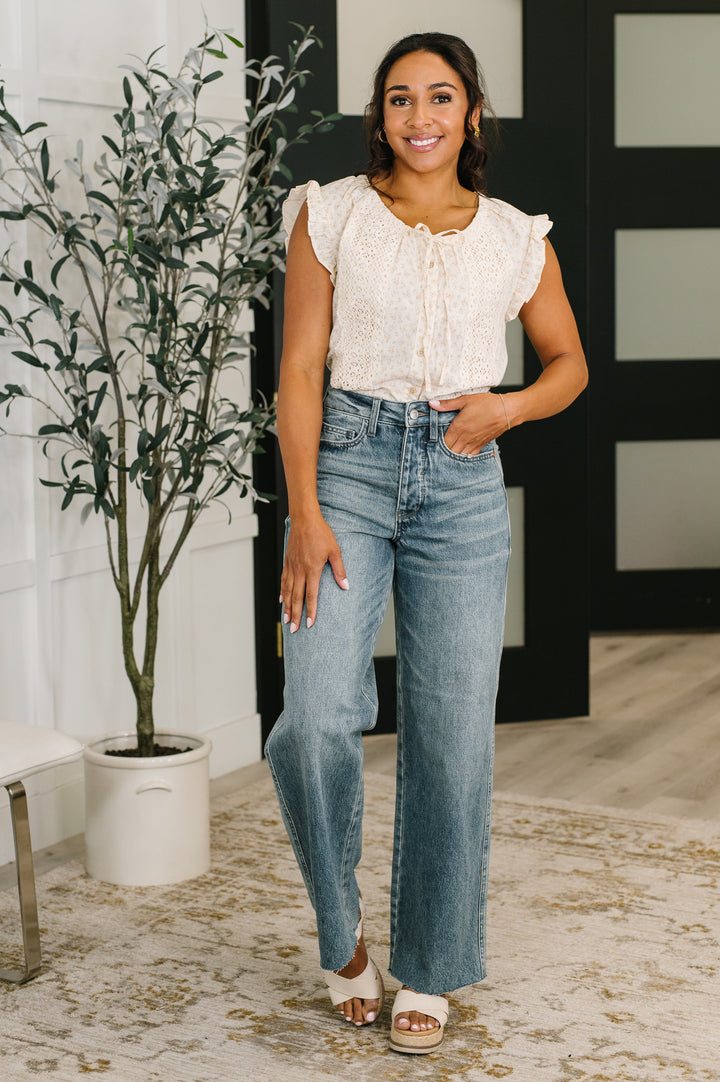 Picnic Petal Lace Detail Top - 4/13