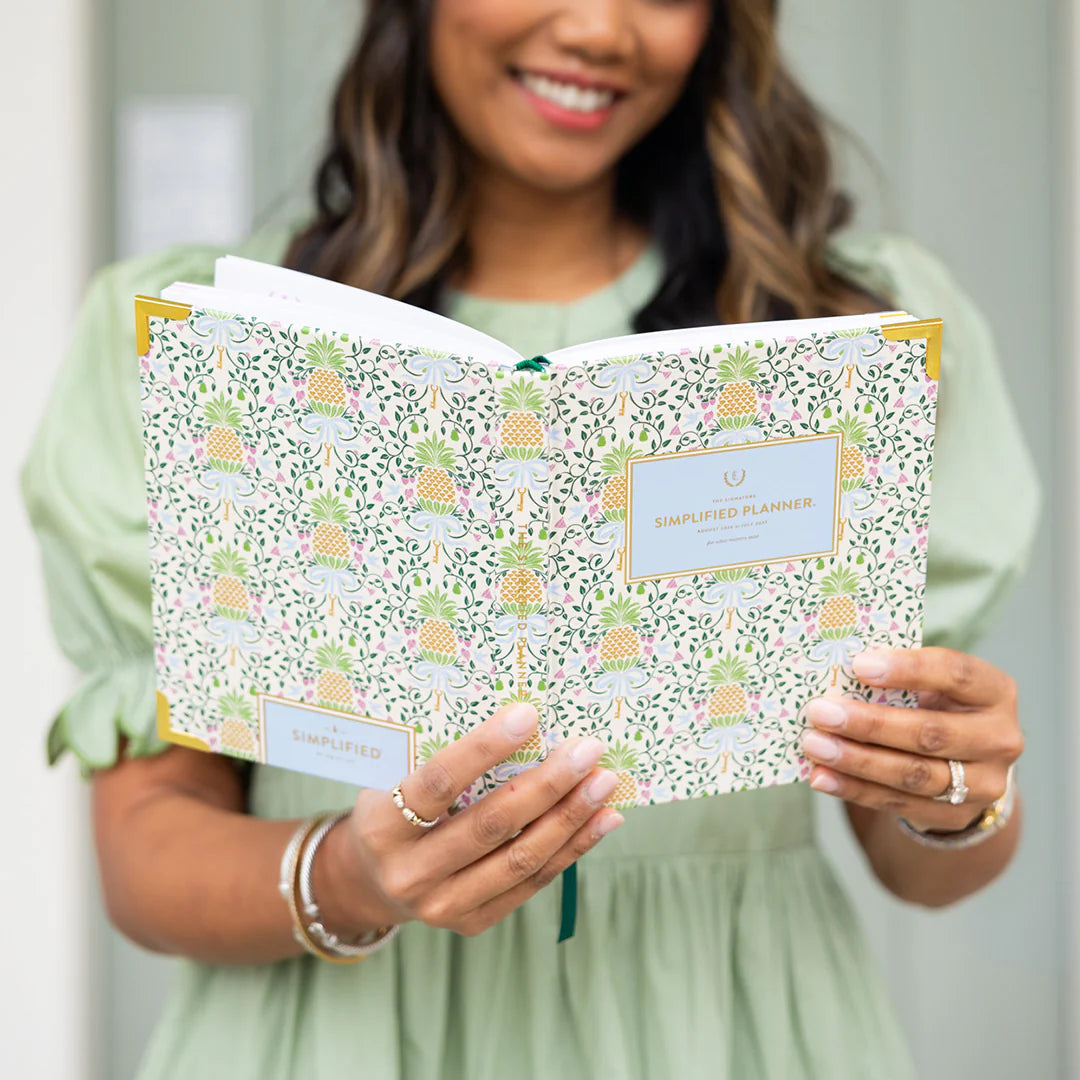Pineapple Charm 2026-2027 Bookbound Weekly Simplified Planner by Emily Ley