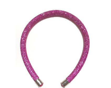 Pave Rhinestone Headband - pink