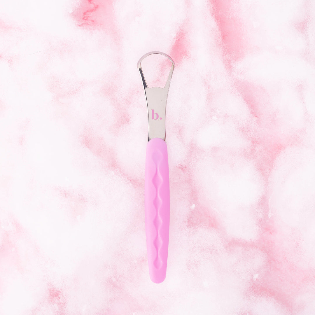 Stainless Steel Tongue Scraper by beaut. - Pink (Ready To Ship)