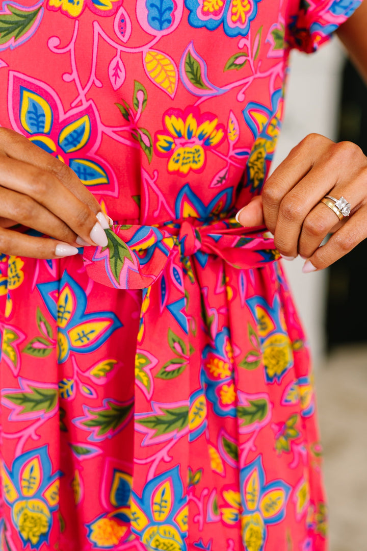 Polished and Pretty Waist Tie Tea Dress - 6/30