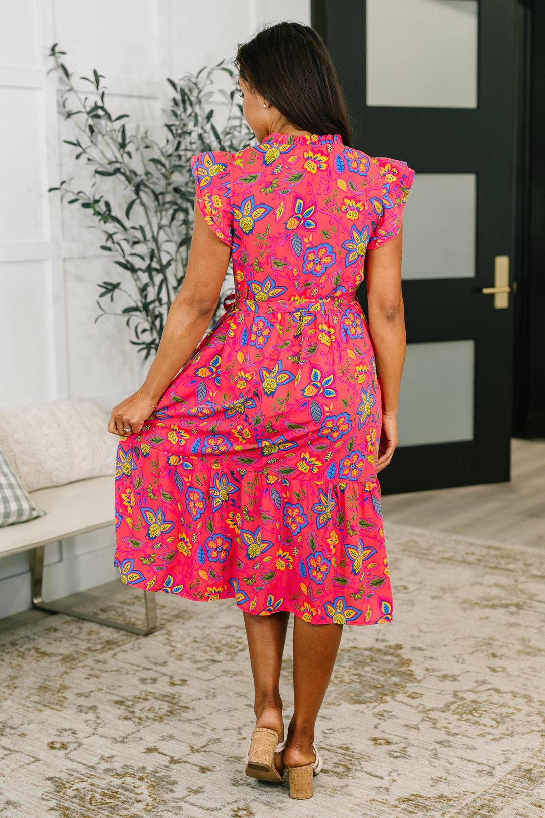 Polished and Pretty Waist Tie Tea Dress - 6/30