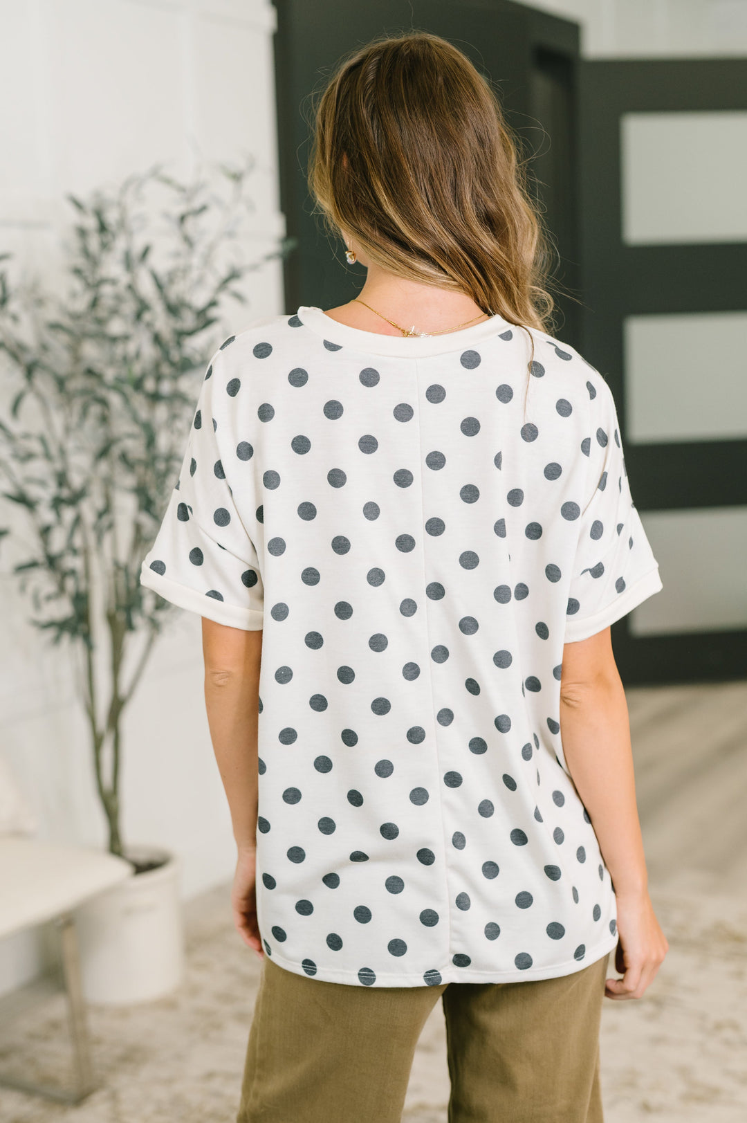 Pretty in Polka Oversized Drop Shoulder Tee - 7/7